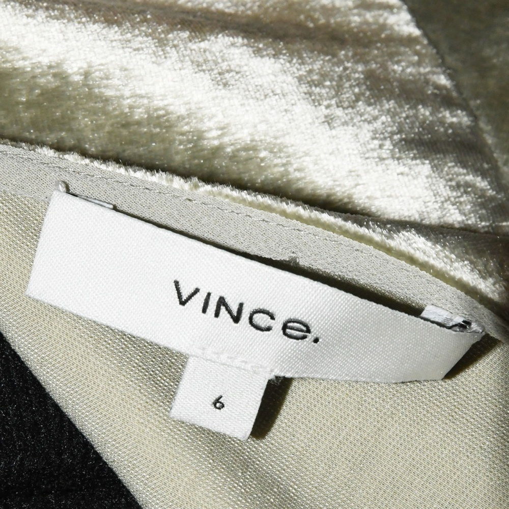 VINCE VELVET SLIP DRESS SCOOP NECK - Picture 7 of 9